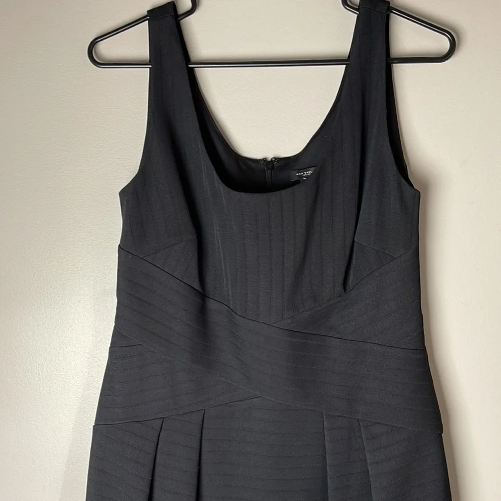 Ann Taylor Bandage Wrap Ribbed Tank Style  Little Black Dress  Size 8